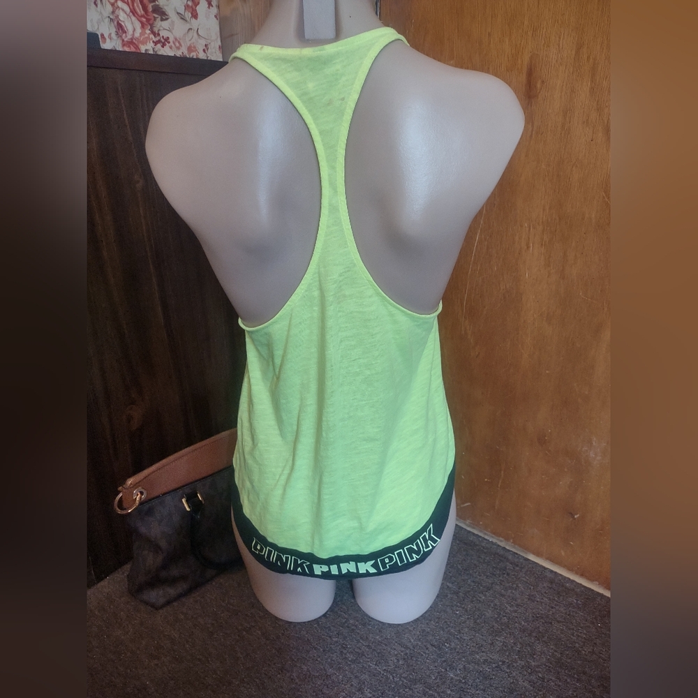 Neon Yellow Racerback Tank Top